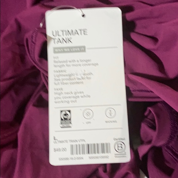 NWT Athleta Ultimate Train Tank // Velvet Plum - Picture 8 of 13